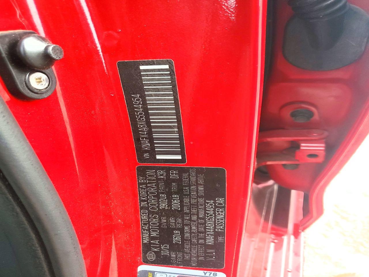 2016 KIA FORTE