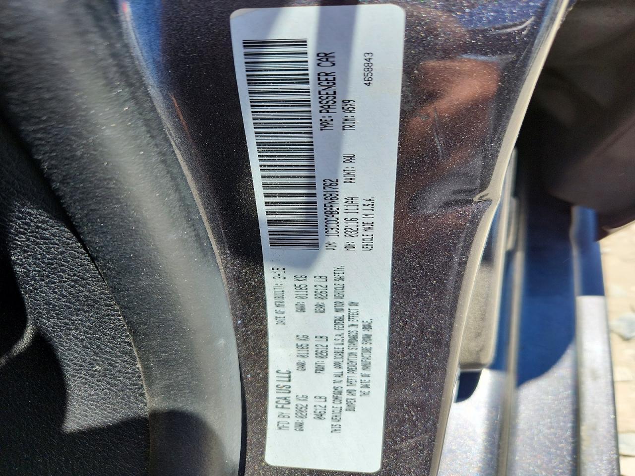 2015 CHRYSLER 200
