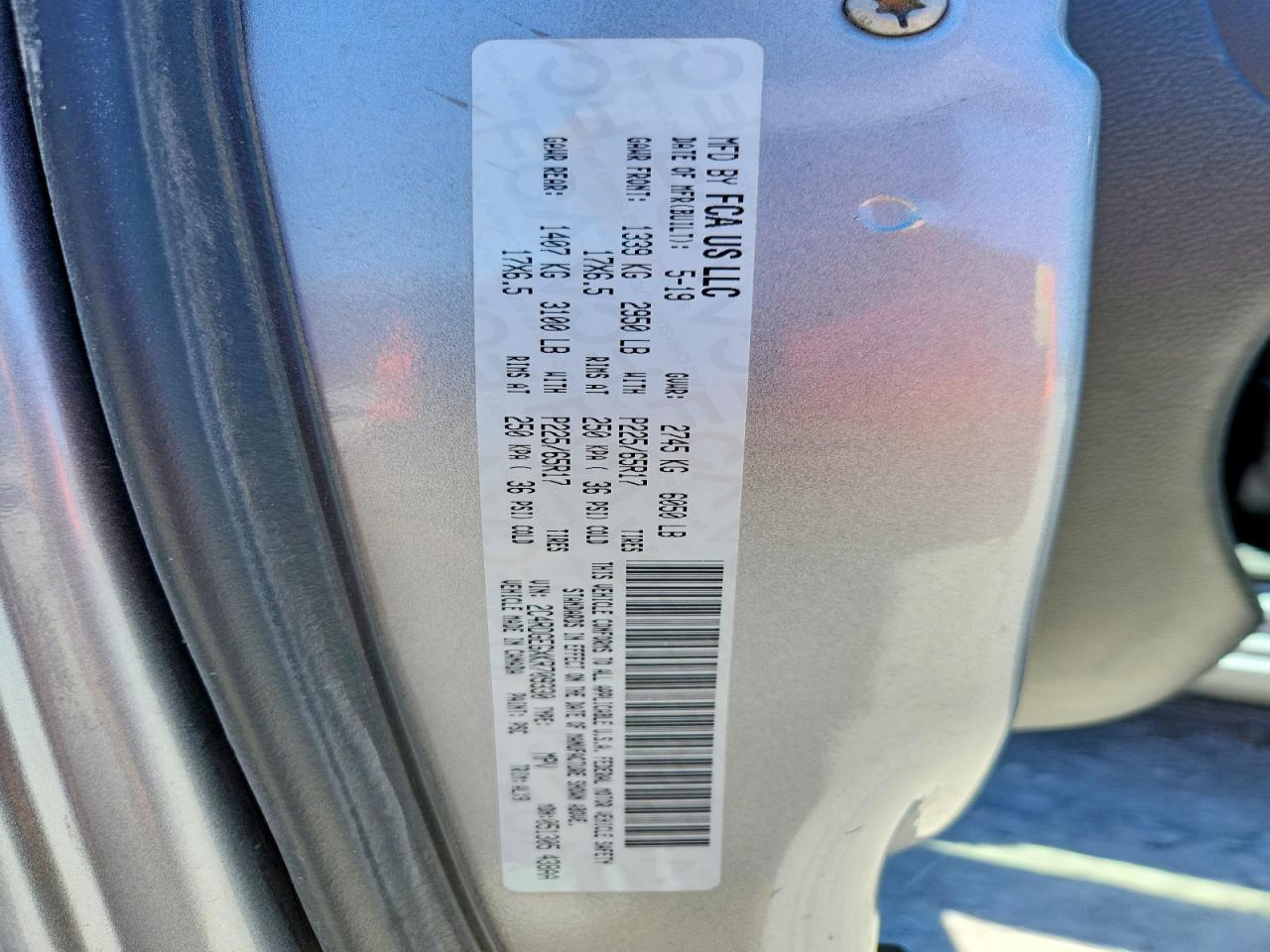 2019 DODGE GRAND CARAVAN