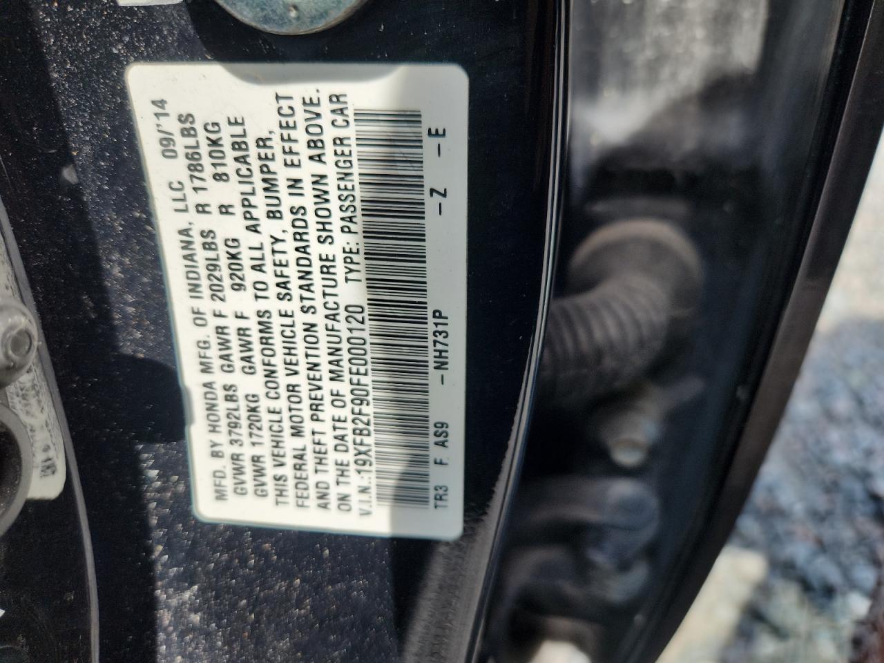 2015 HONDA CIVIC