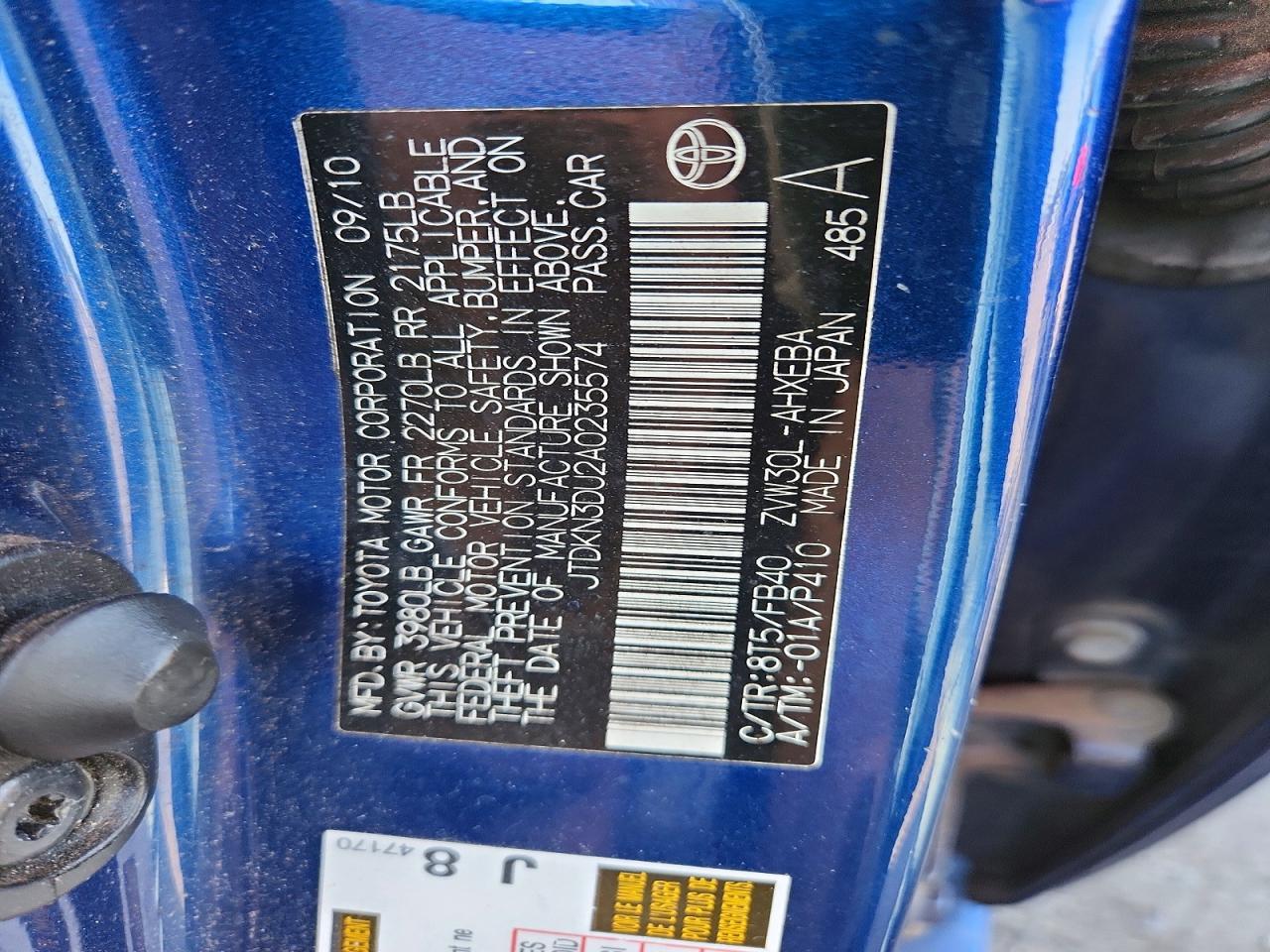 2010 TOYOTA PRIUS