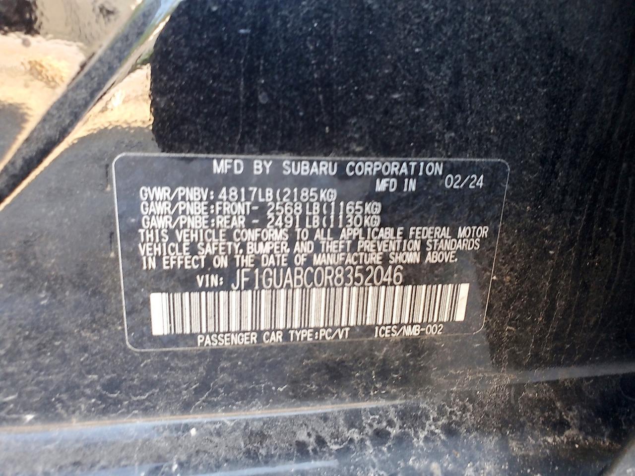 2024 SUBARU IMPREZA