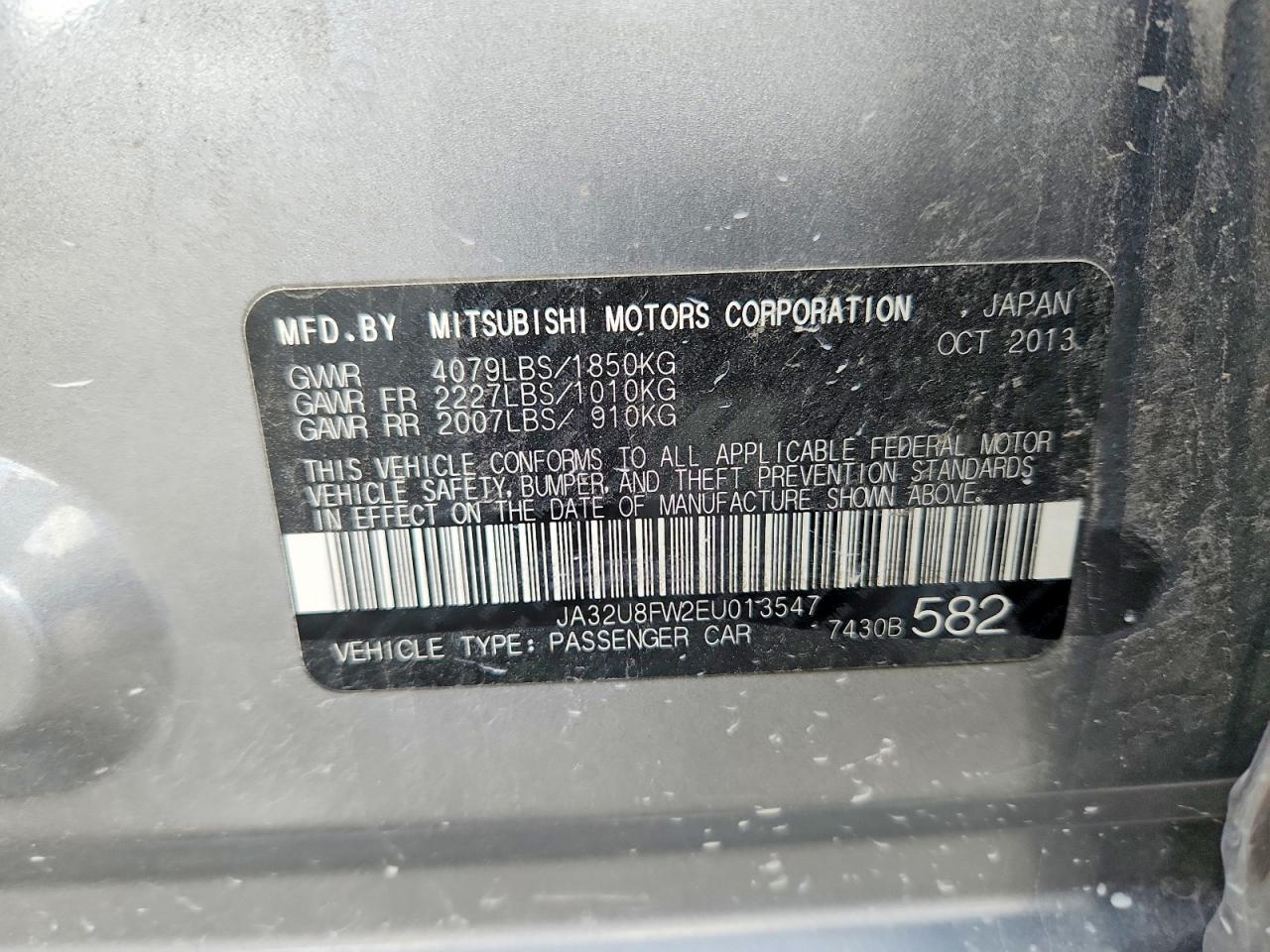2014 MITSUBISHI LANCER