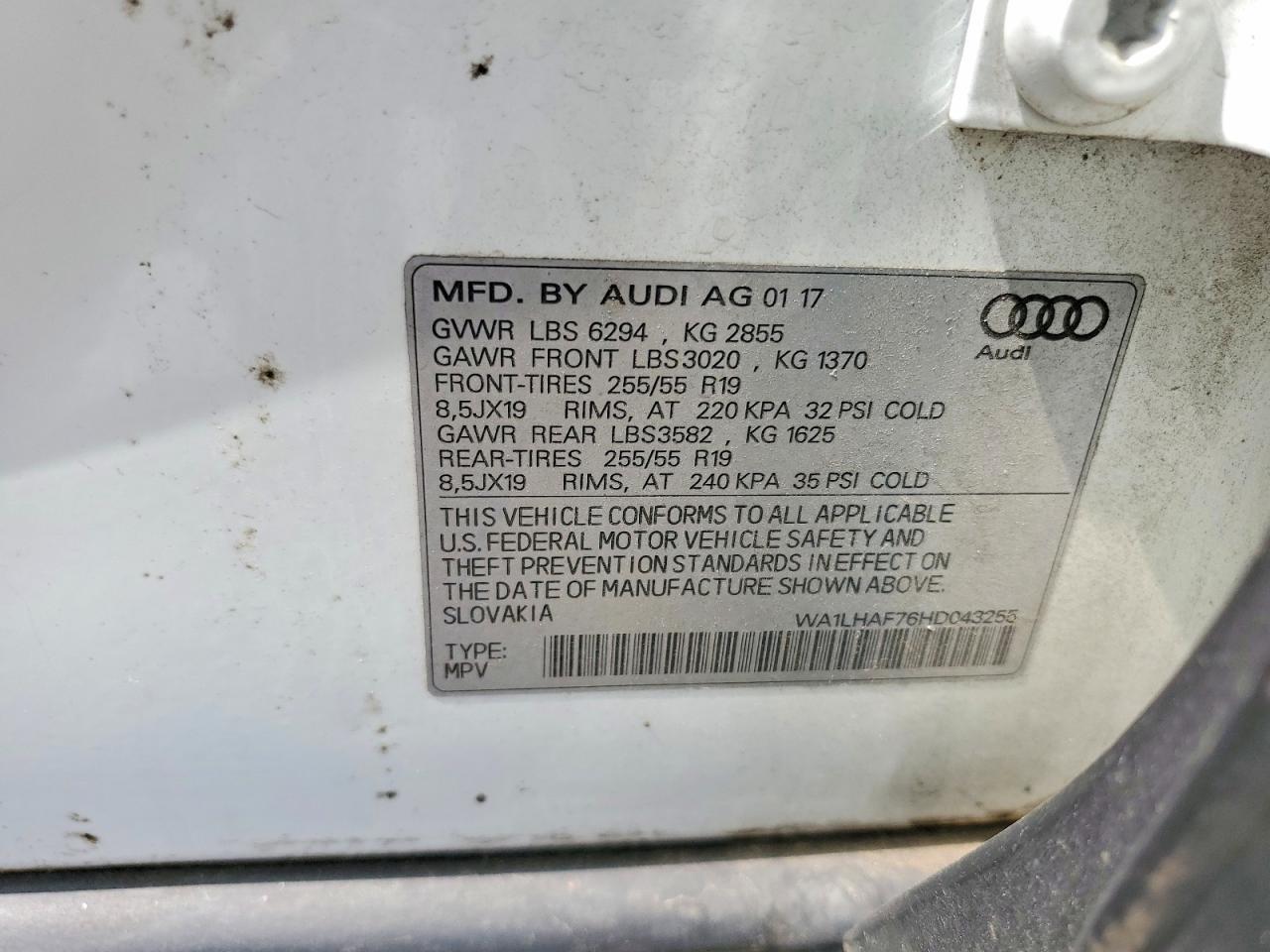 2017 AUDI Q7