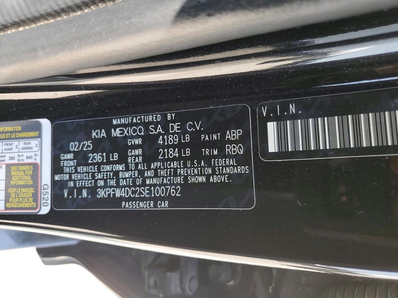 2025 KIA K4