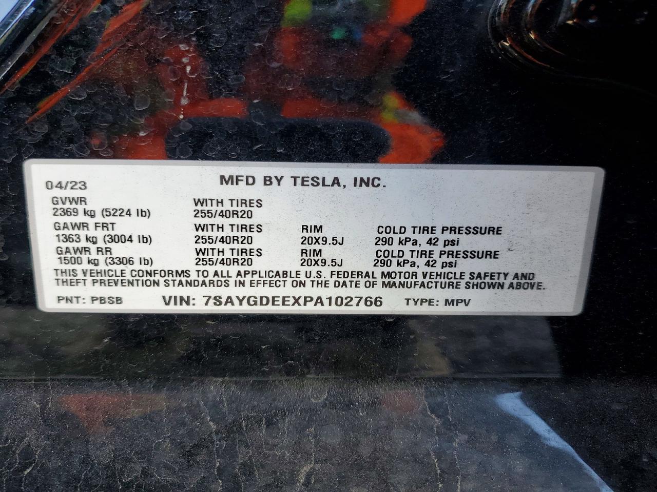 2023 TESLA MODEL Y