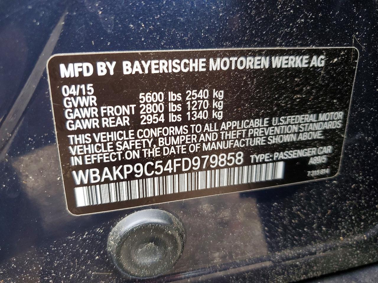 2015 BMW 5 series