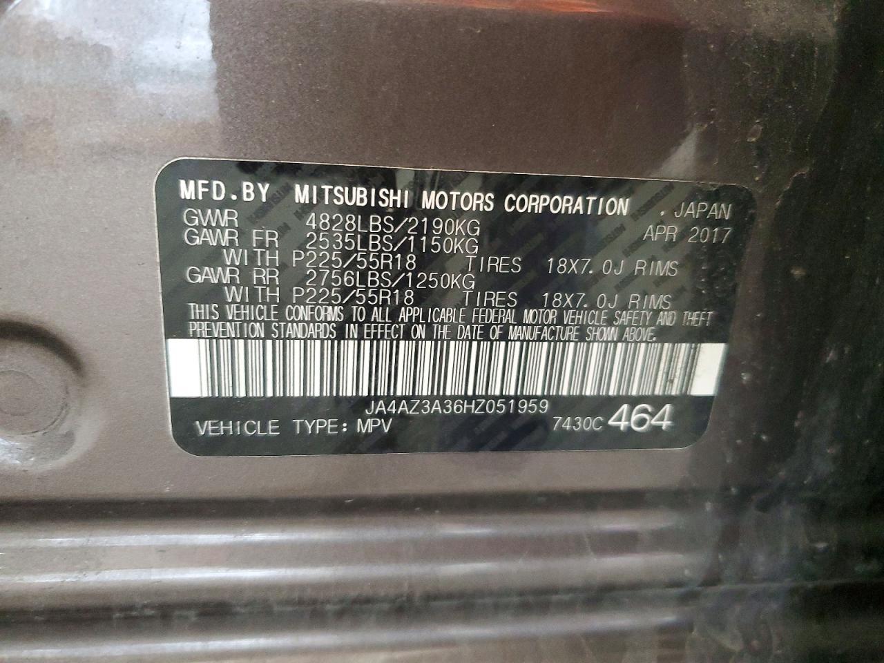 2017 MITSUBISHI outlander