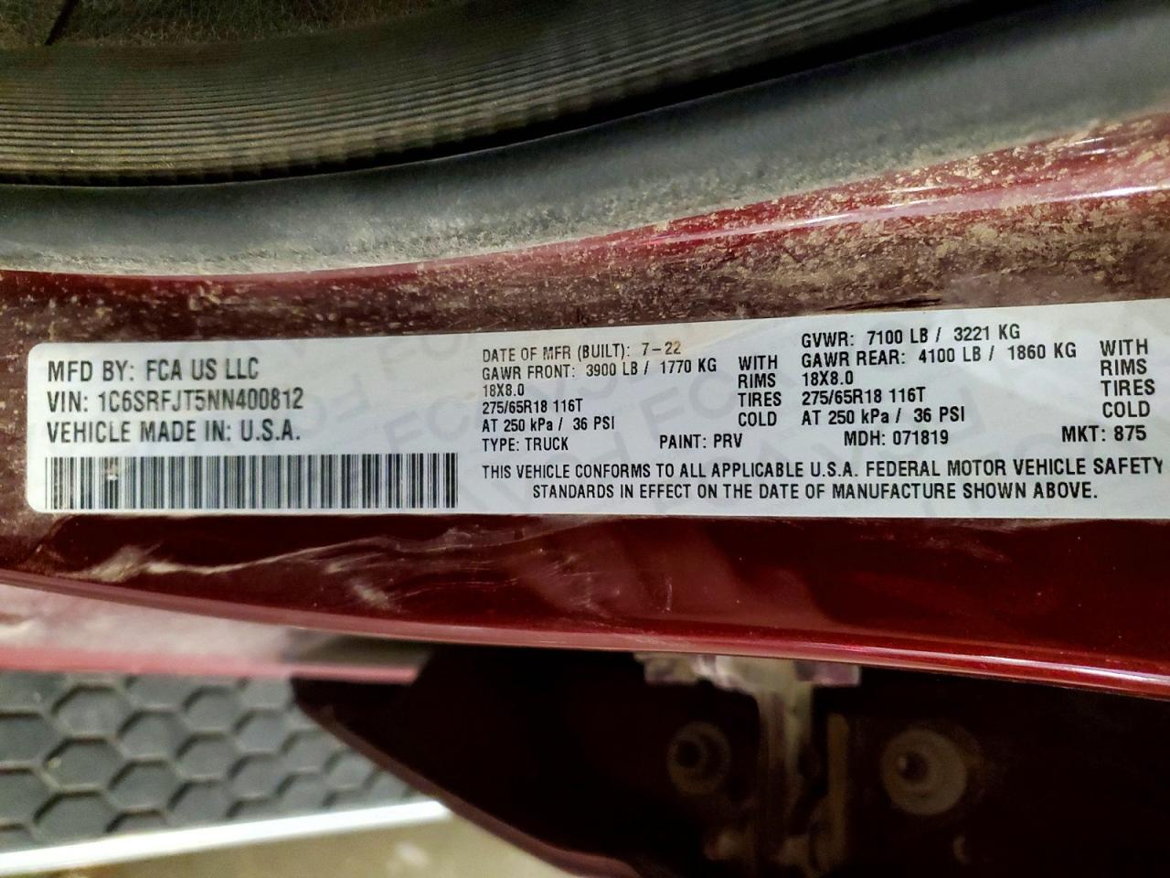 2022 RAM 1500