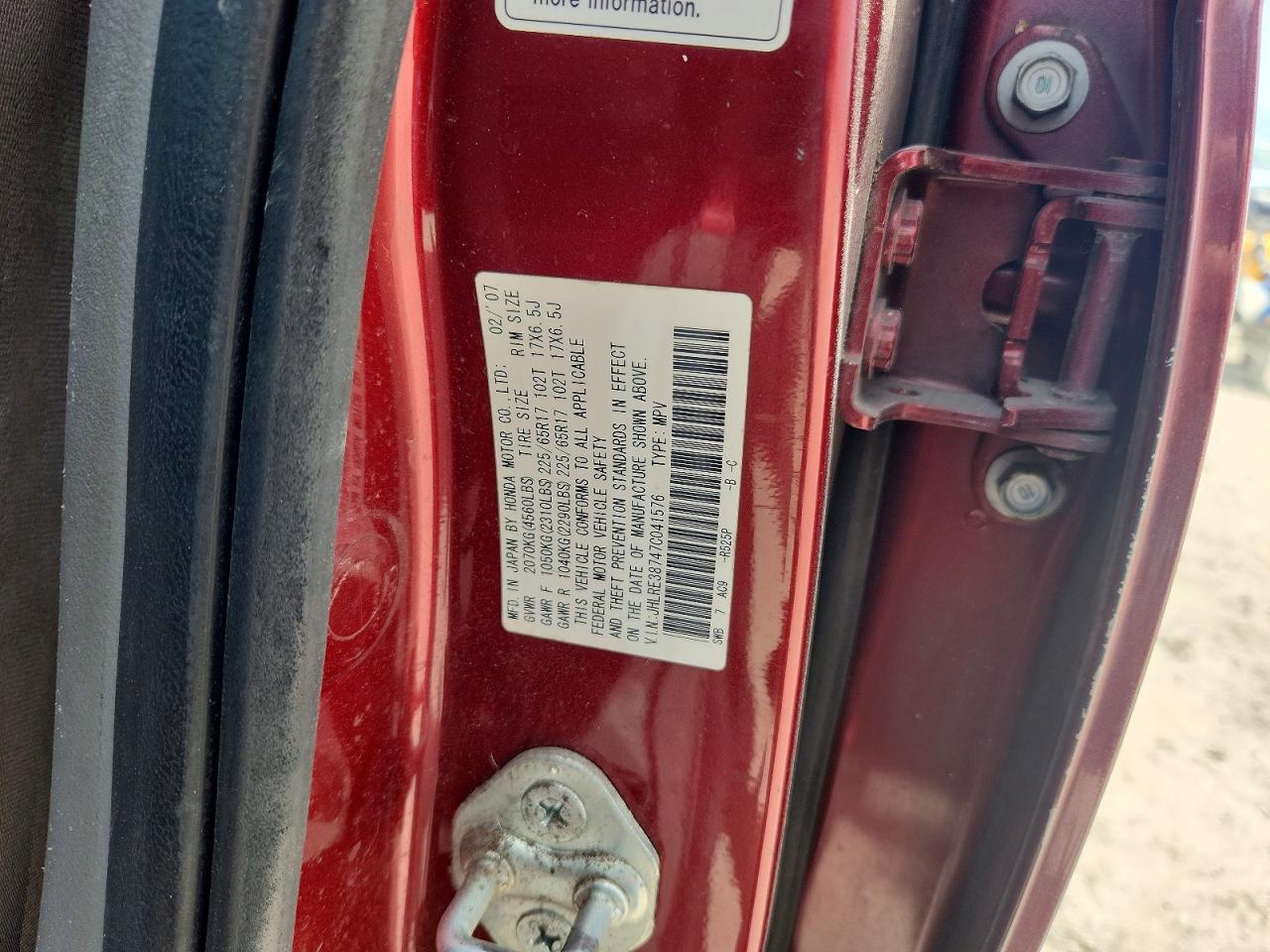 2007 HONDA CR-V