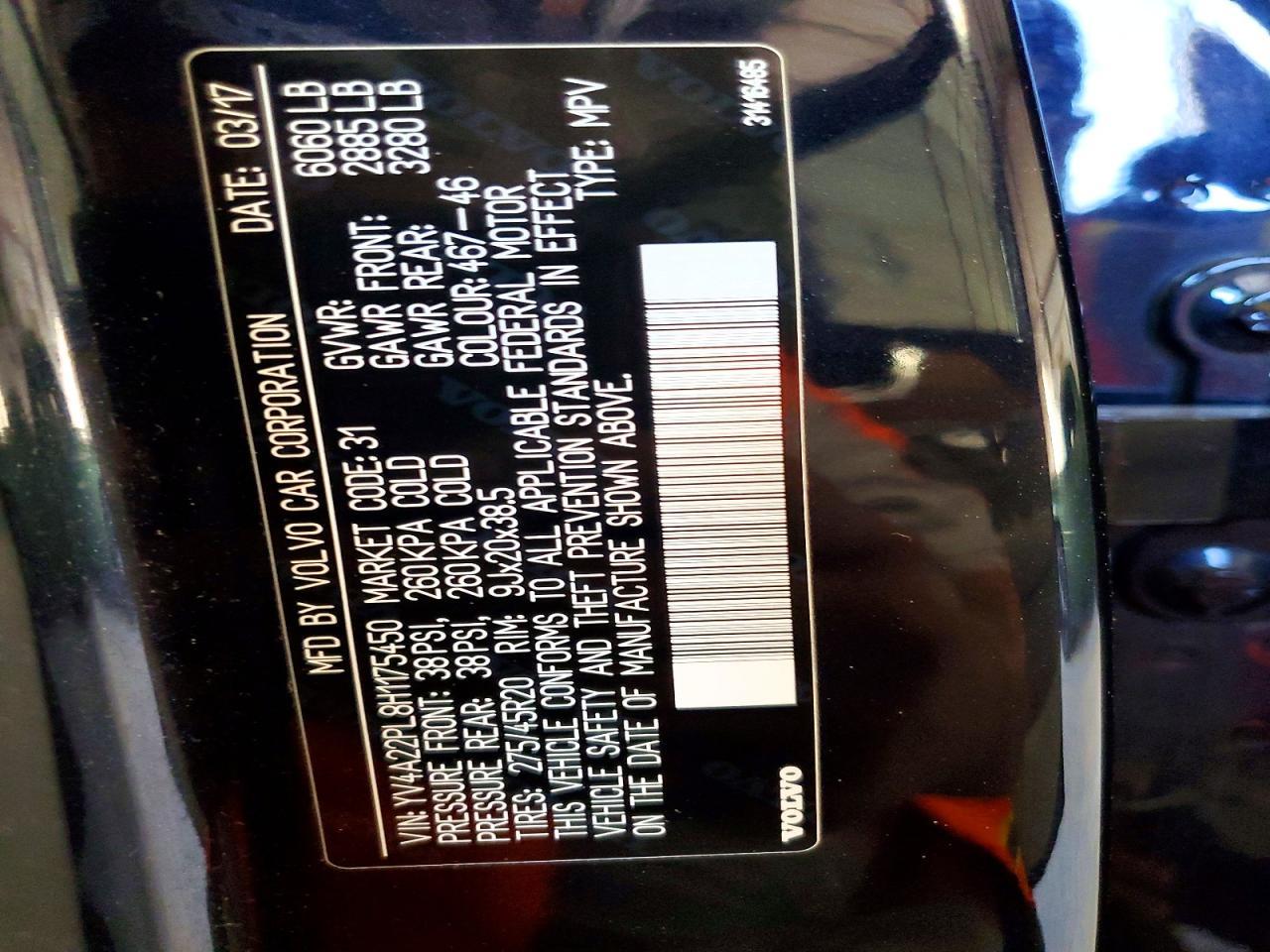 2017 VOLVO XC90