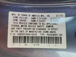 2016 HONDA ACCORD