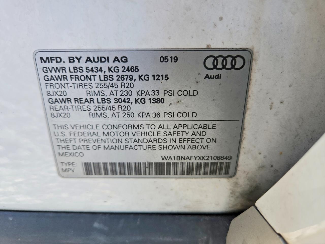 2019 AUDI Q5