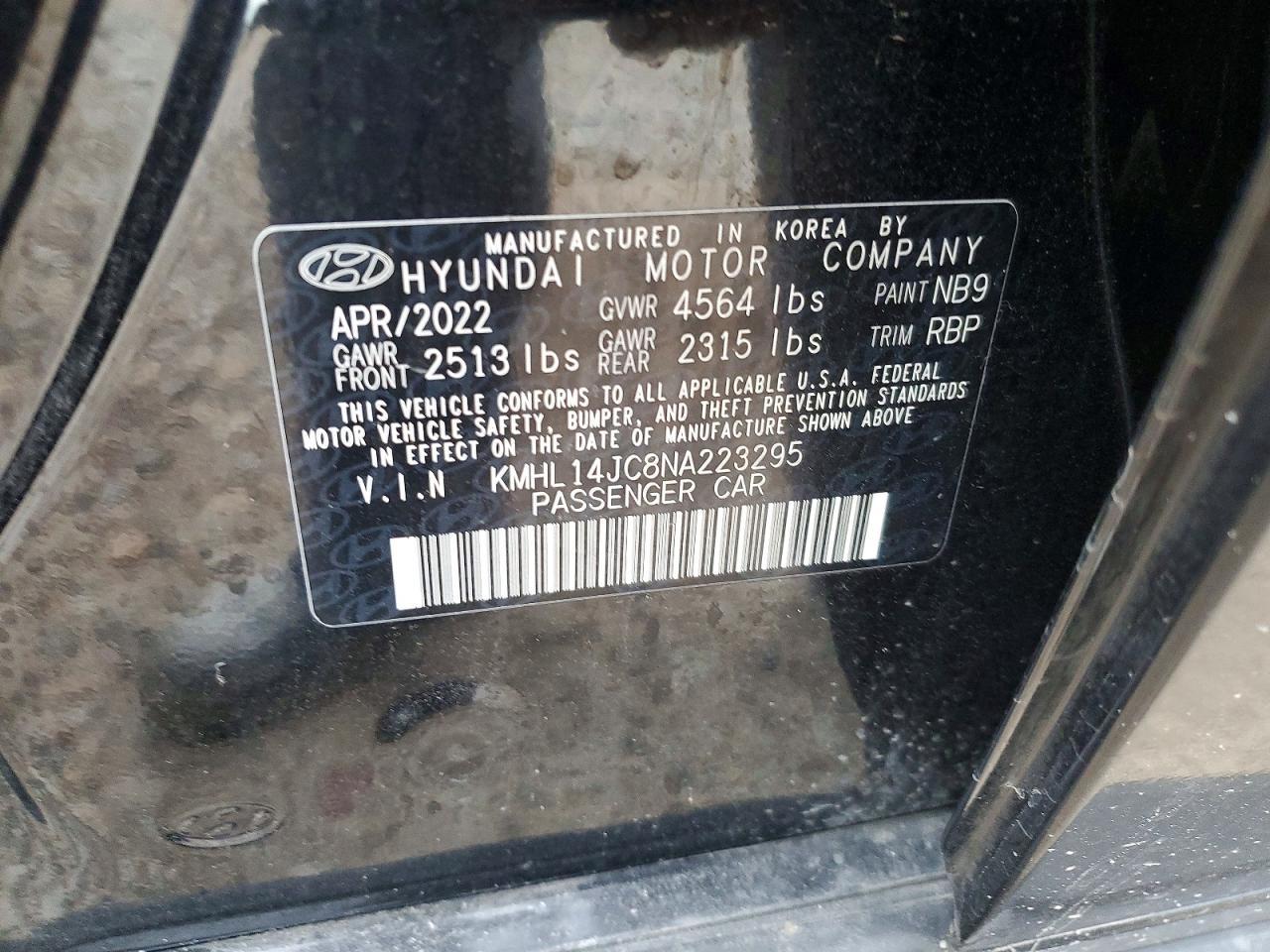 2022 HYUNDAI SONATA