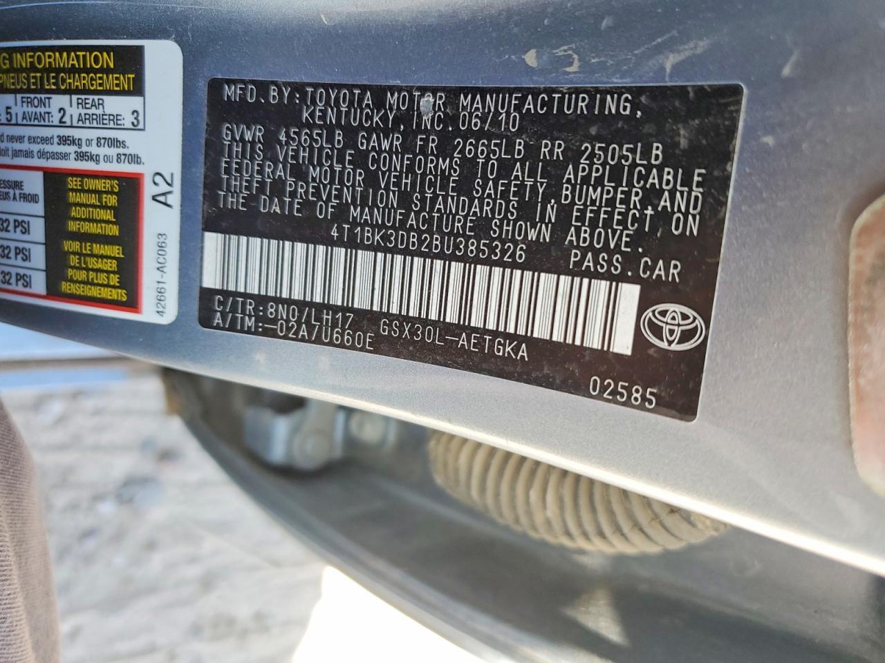2011 TOYOTA Avalon