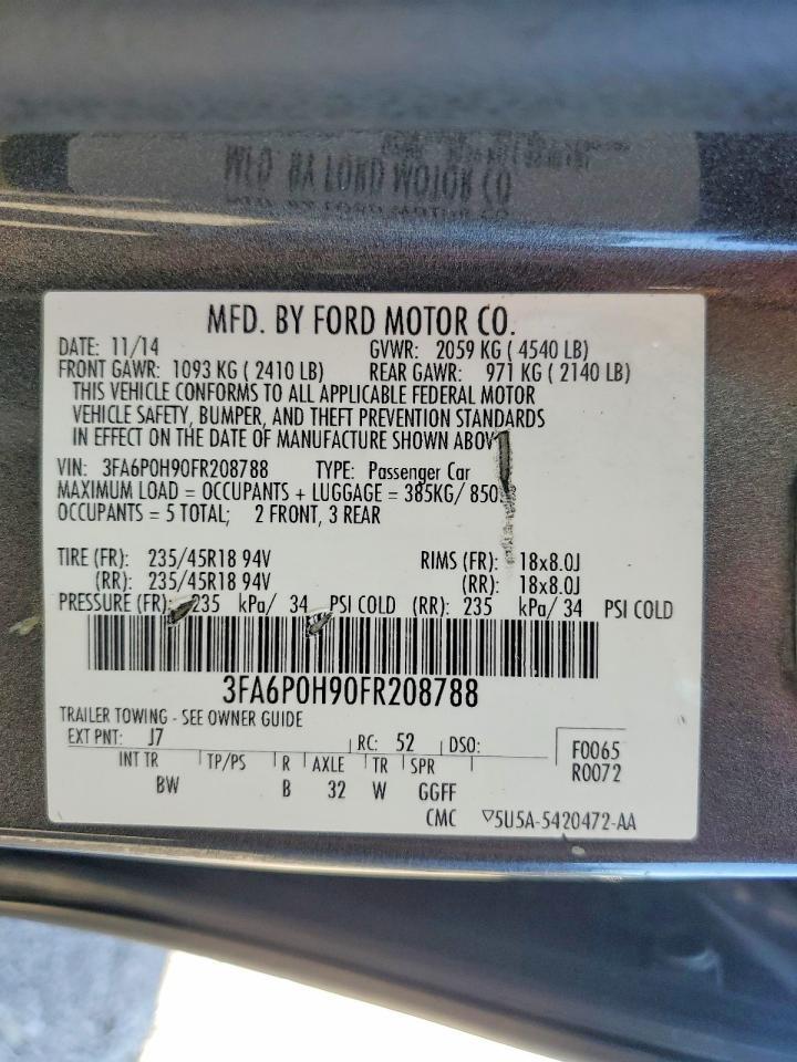 2015 FORD FUSION