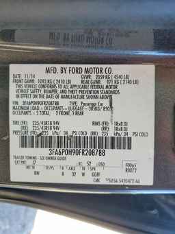 2015 FORD FUSION