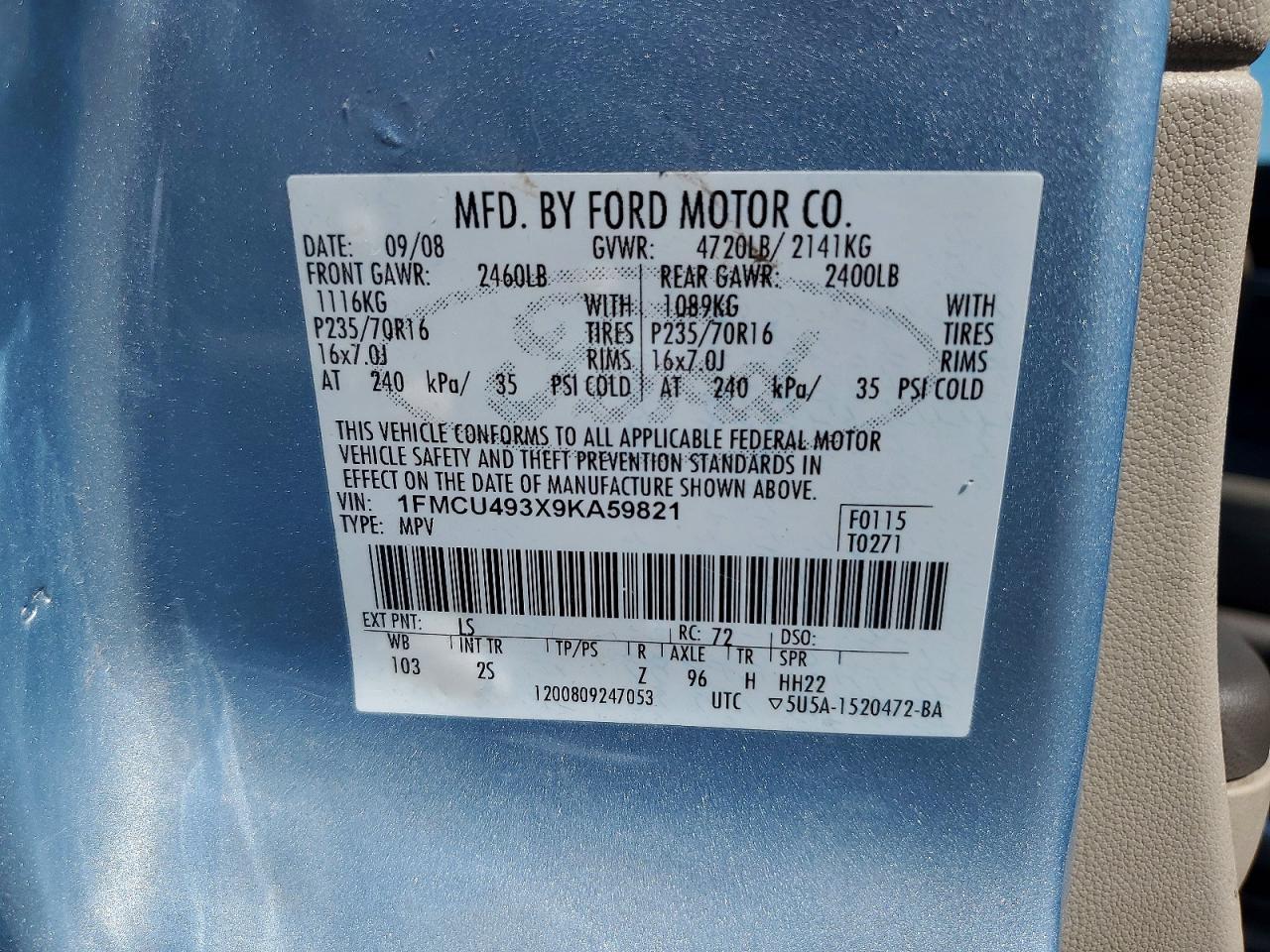 2009 FORD Escape Hybrid