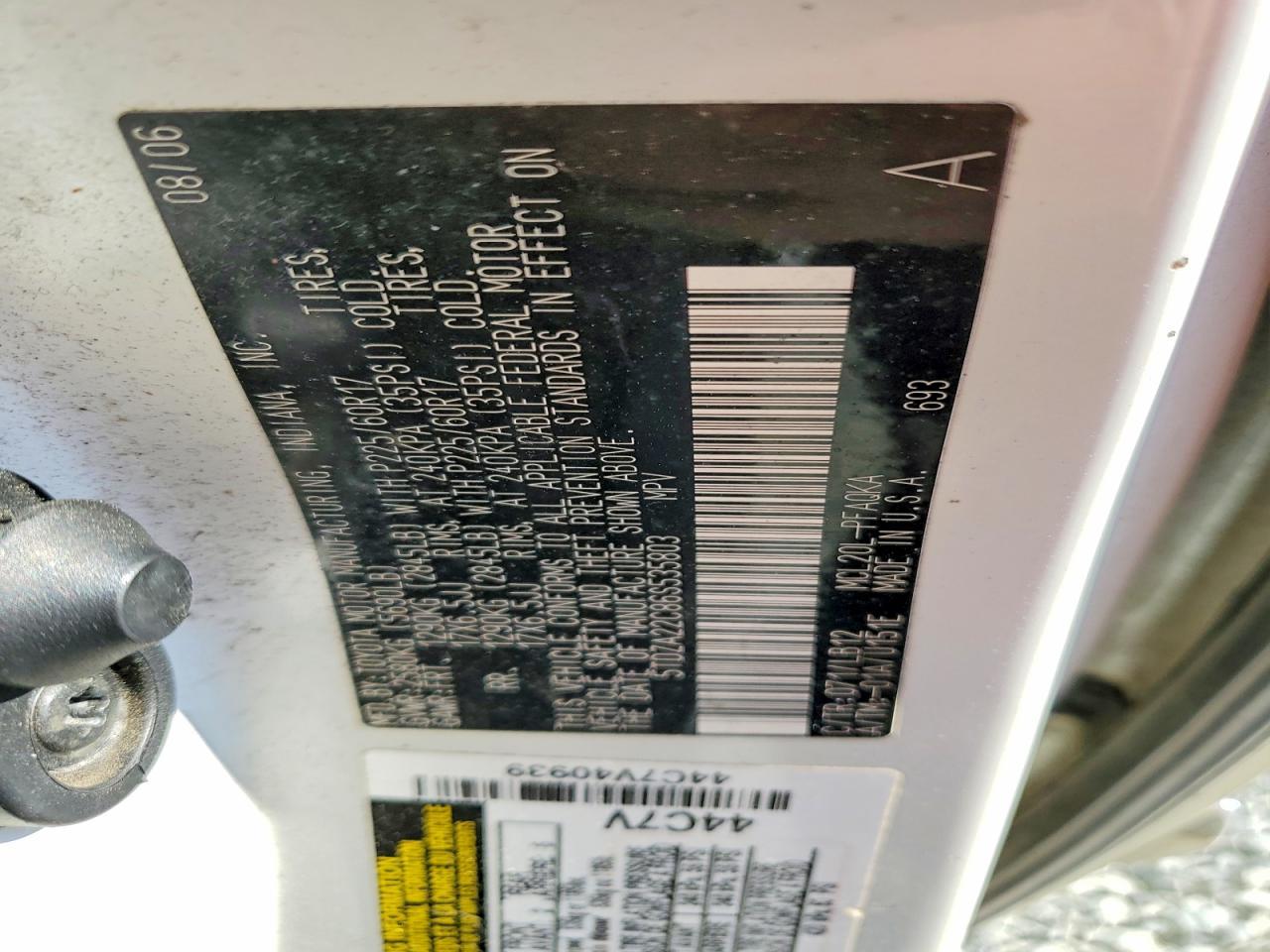 2006 TOYOTA SIENNA