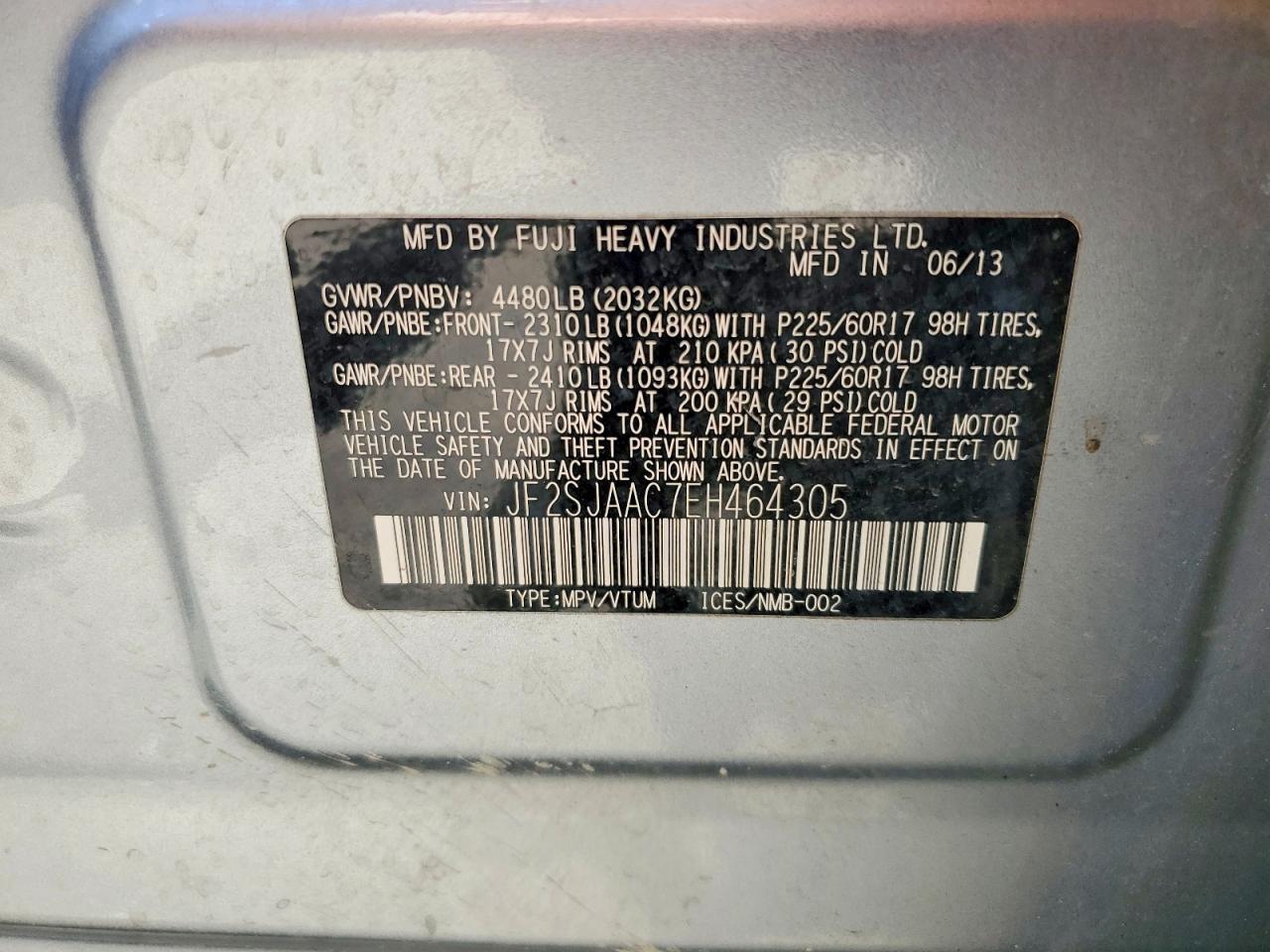 2014 SUBARU FORESTER