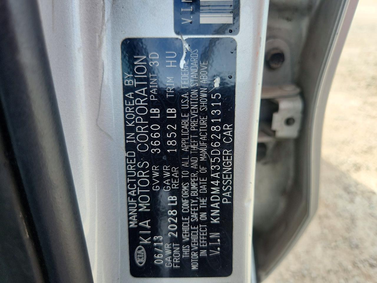 2013 KIA RIO