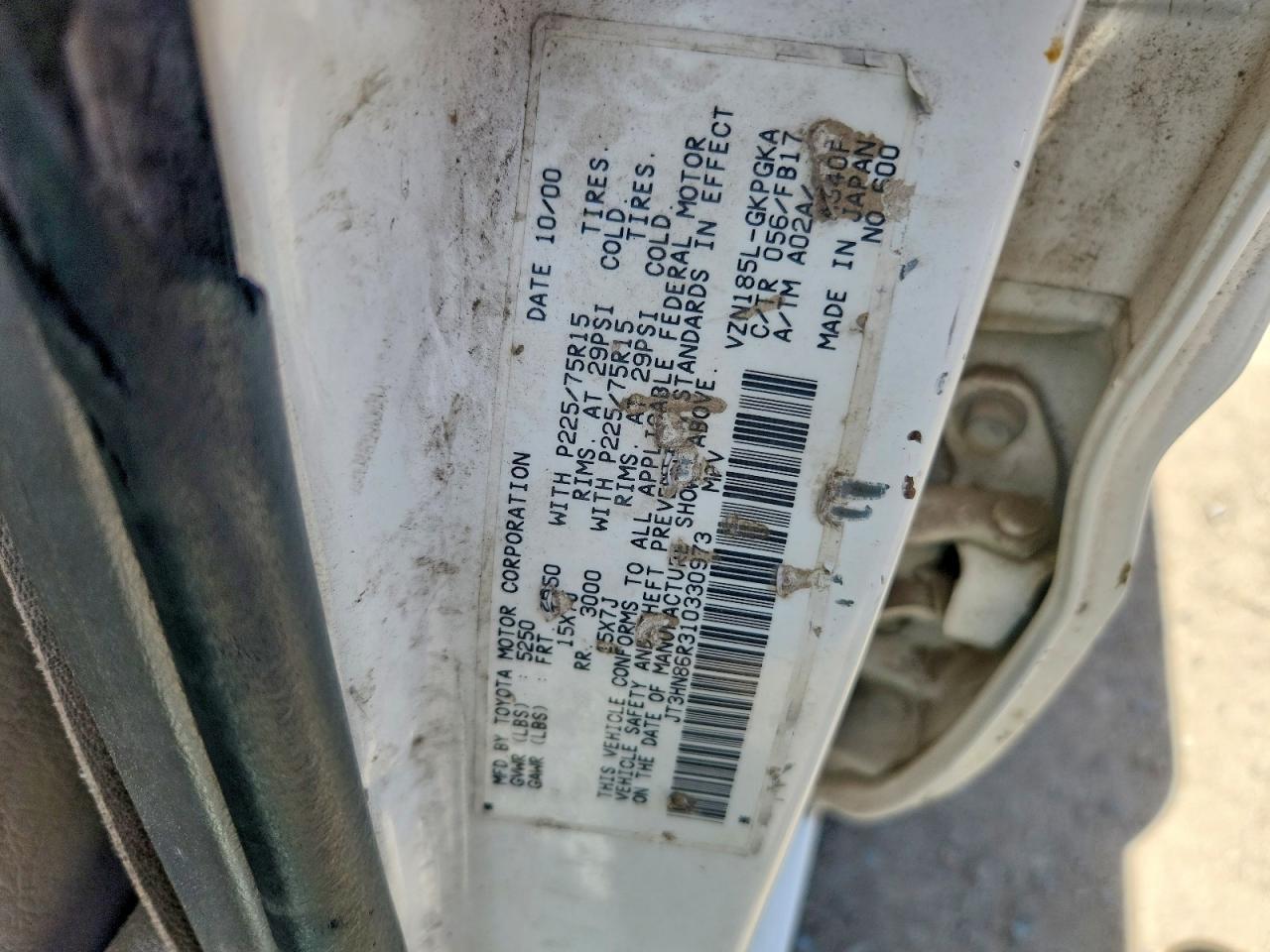 2001 TOYOTA 4Runner