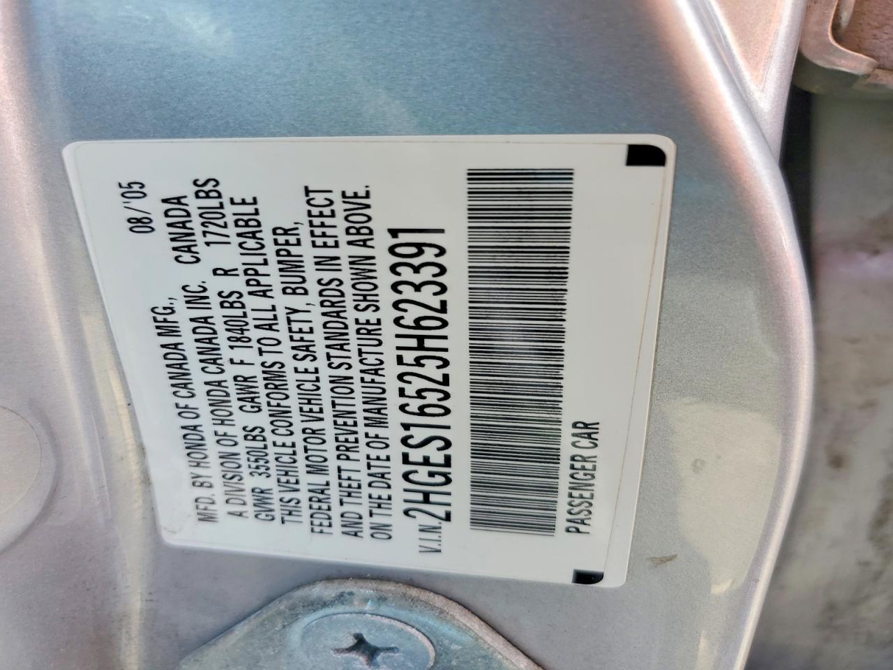 2005 HONDA CIVIC