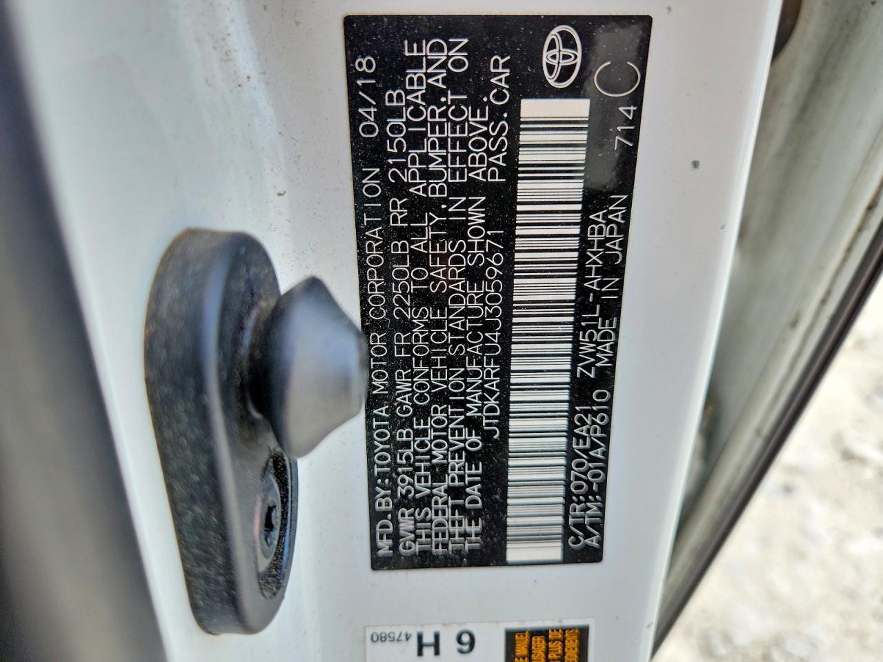 2018 TOYOTA PRIUS