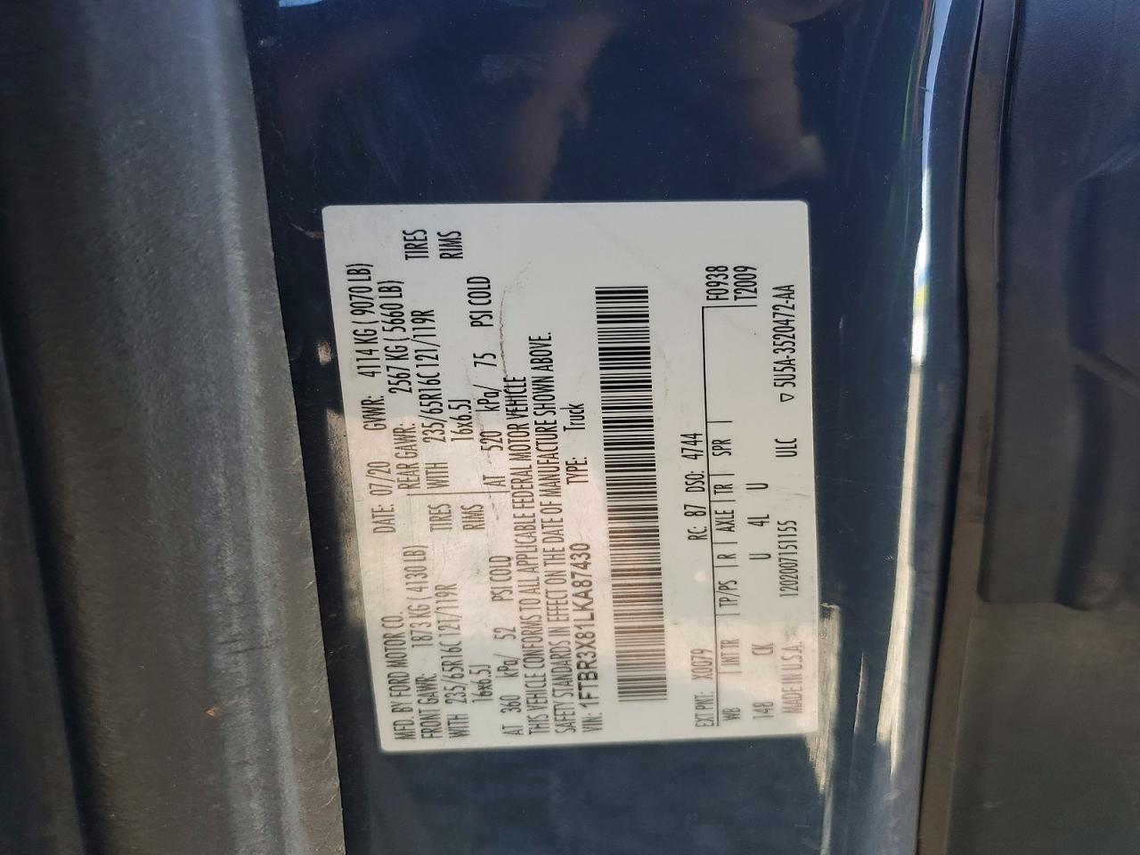 2020 FORD Transit