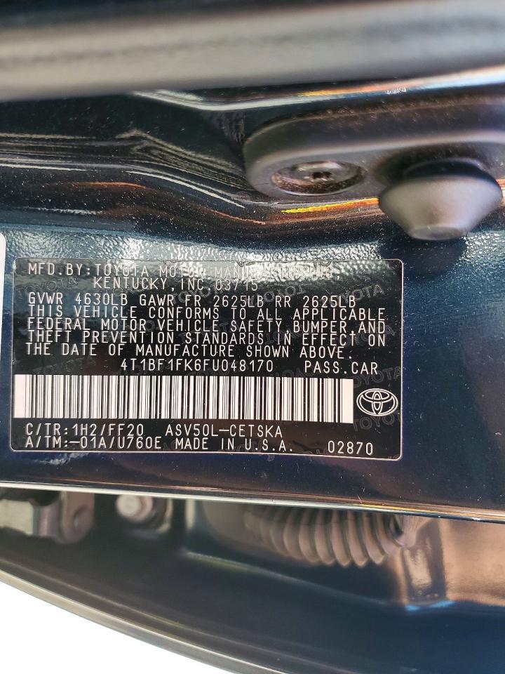 2015 TOYOTA CAMRY