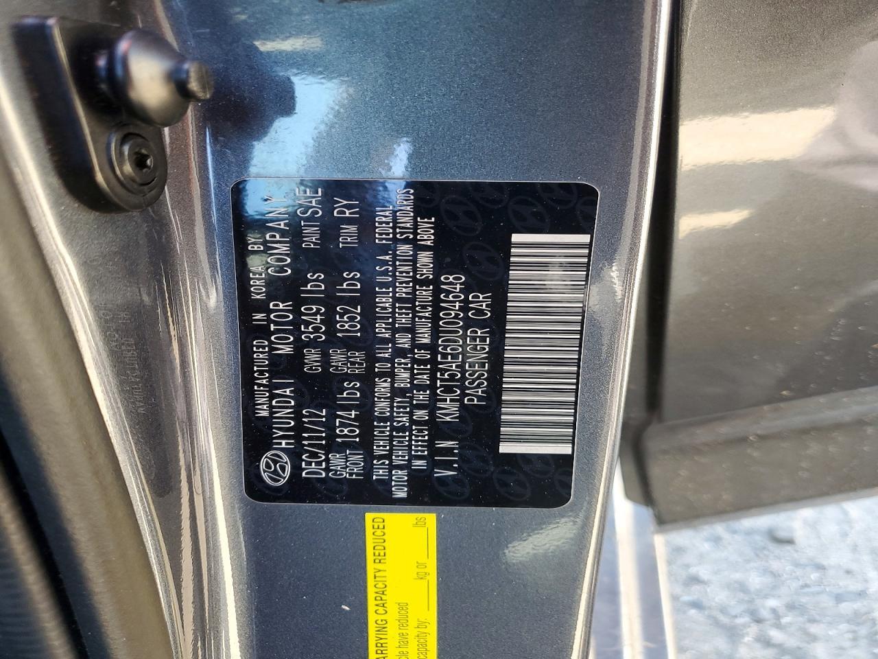 2013 HYUNDAI ACCENT