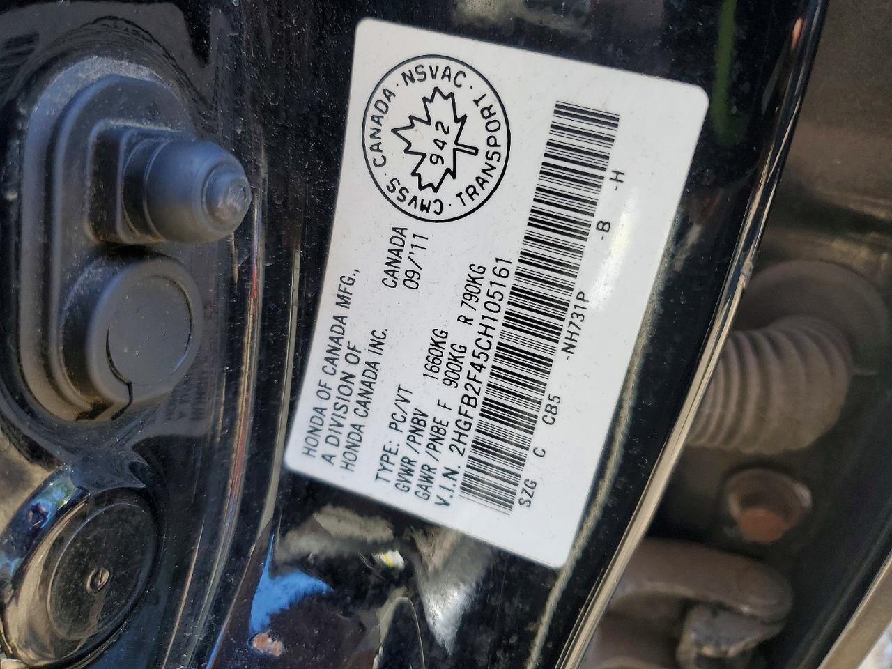 2012 HONDA CIVIC
