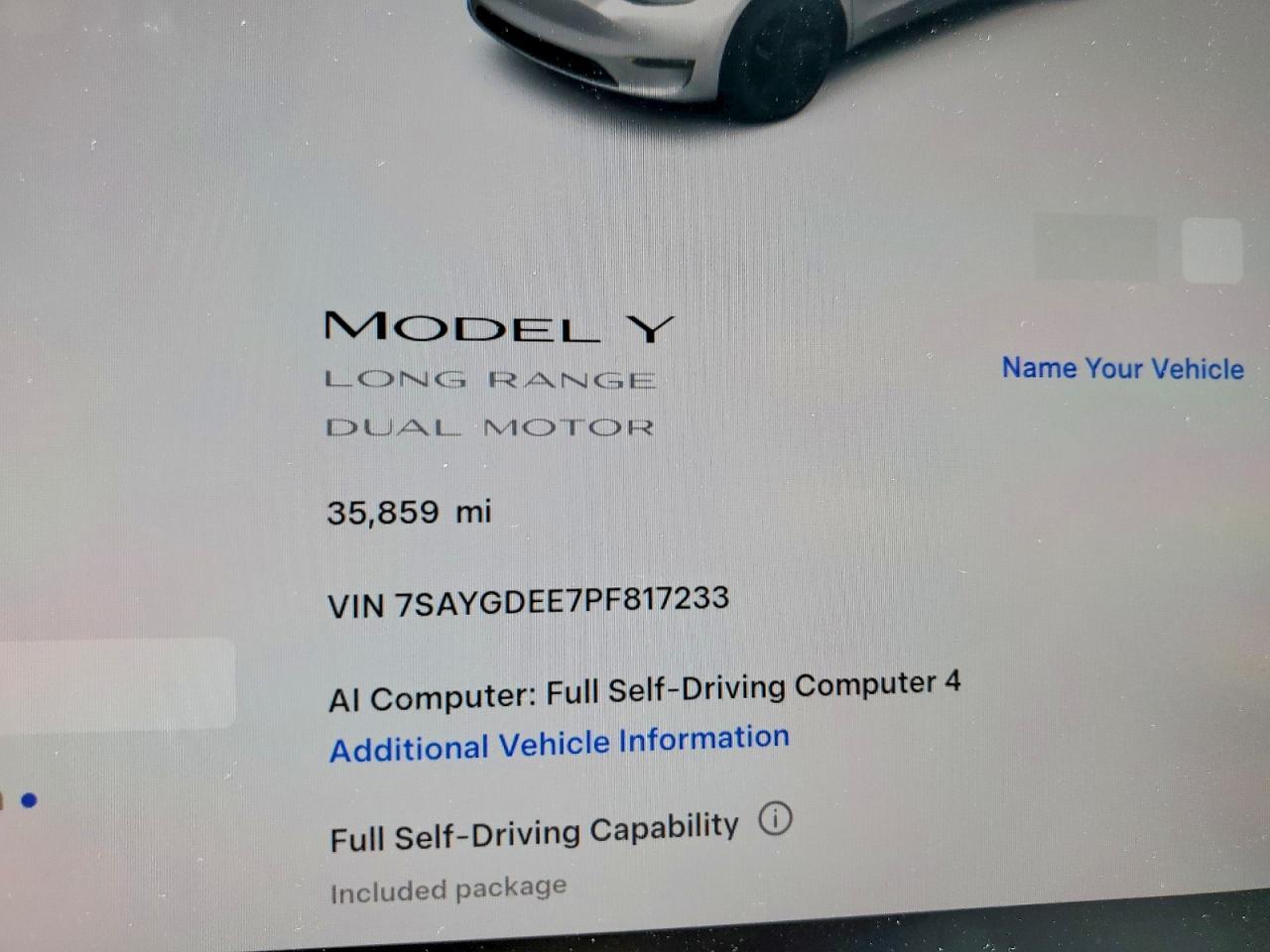 2023 TESLA MODEL Y