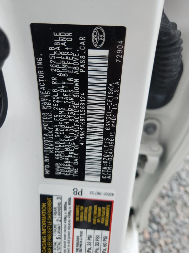2015 TOYOTA CAMRY