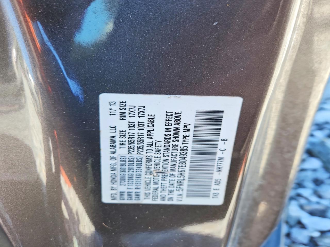 2014 HONDA ODYSSEY