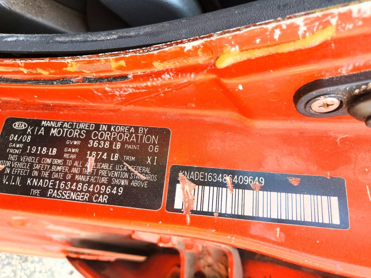 2008 KIA RIO