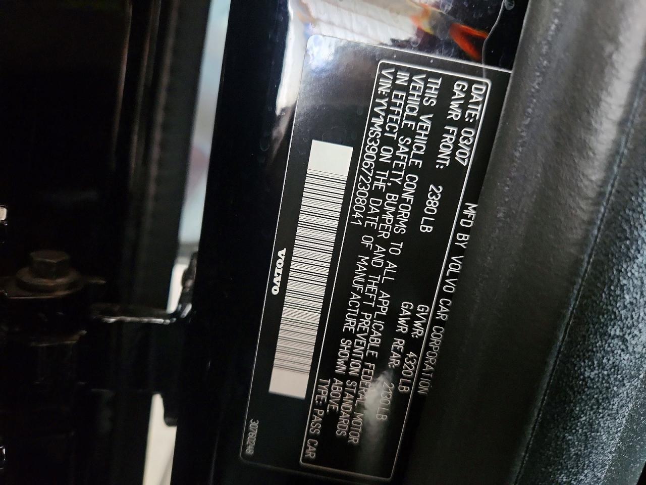 2007 VOLVO S40