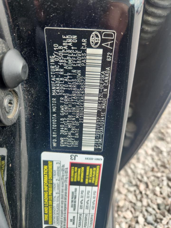 2010 TOYOTA COROLLA