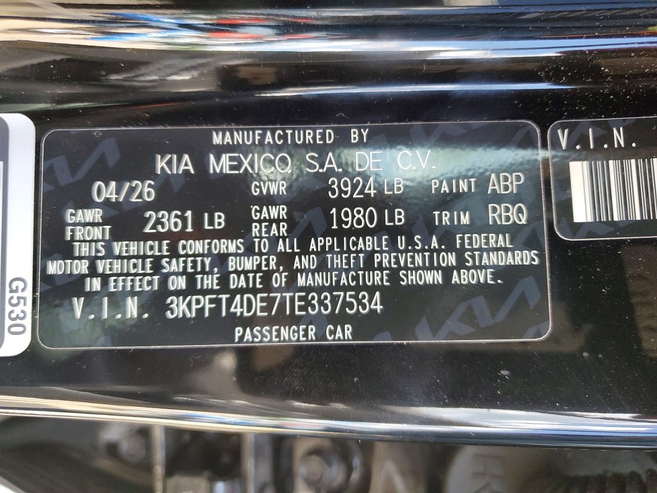 2026 KIA K4