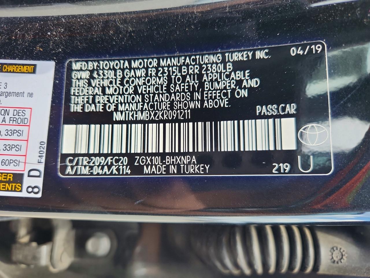 2019 TOYOTA C-HR