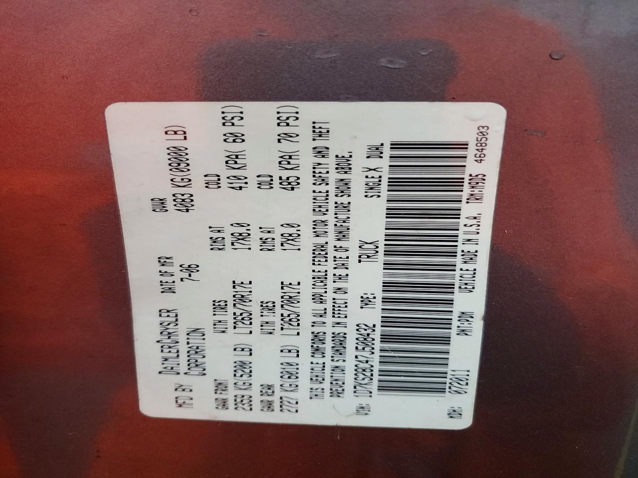 2007 DODGE Ram 2500