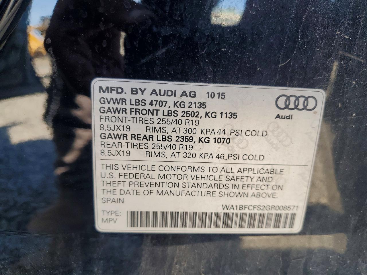 2016 AUDI Q3