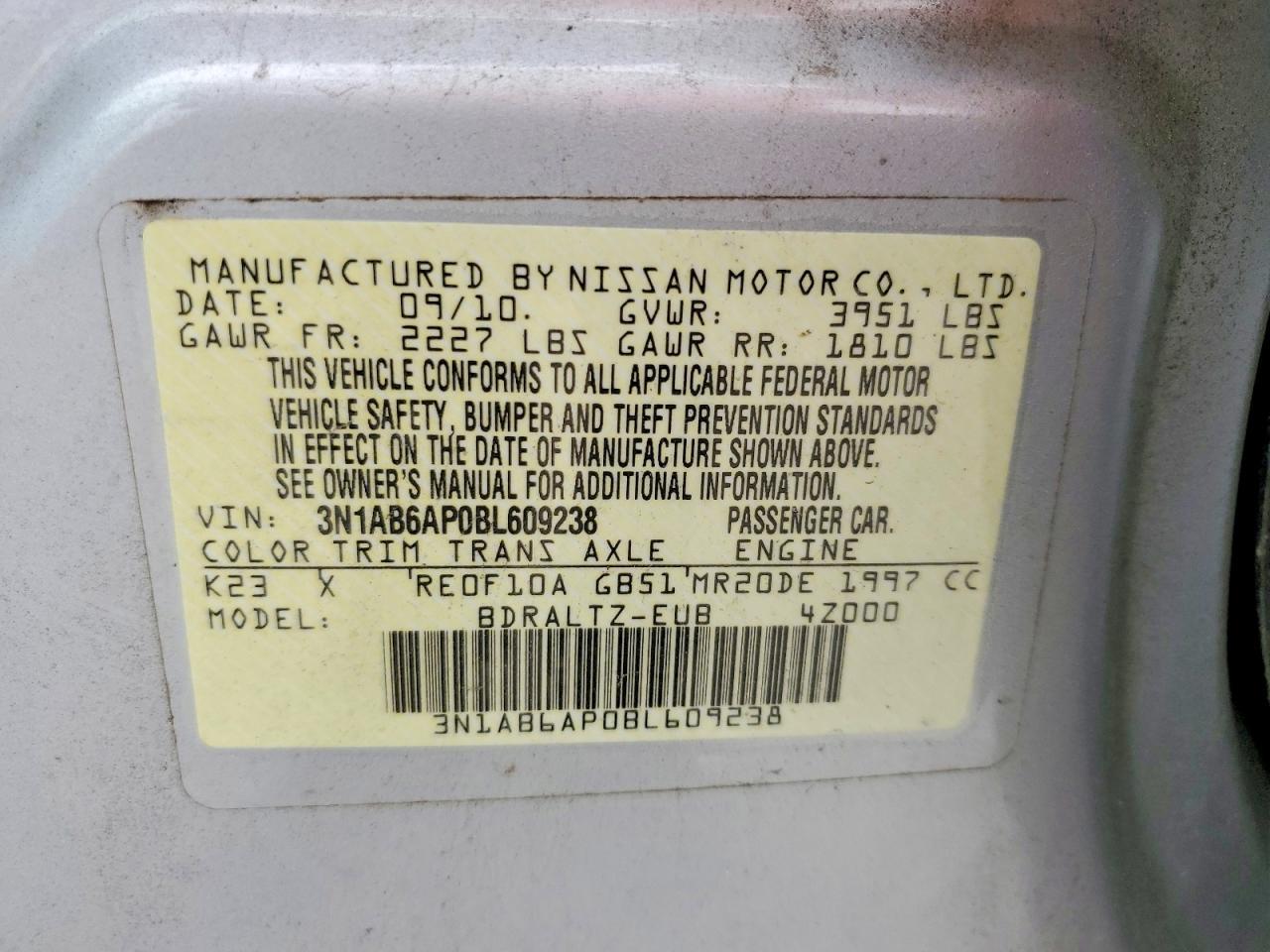 2011 NISSAN SENTRA