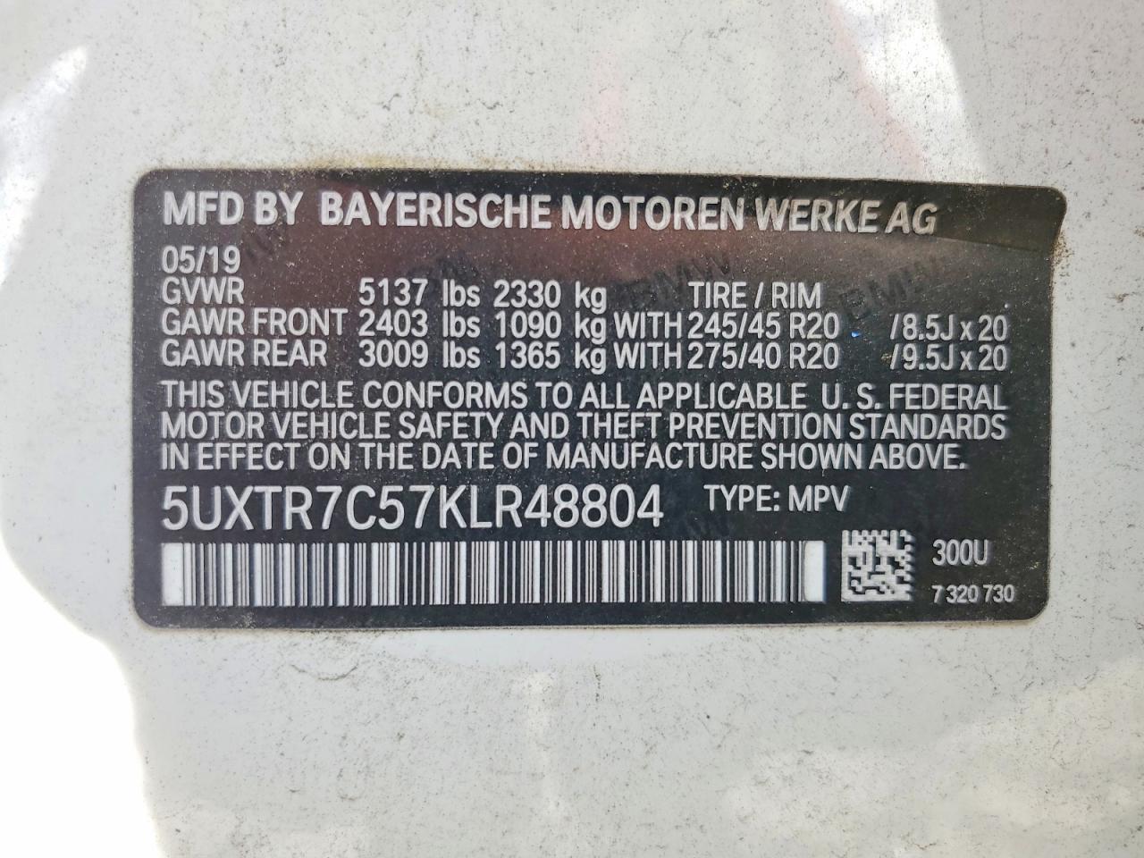 2019 BMW X3
