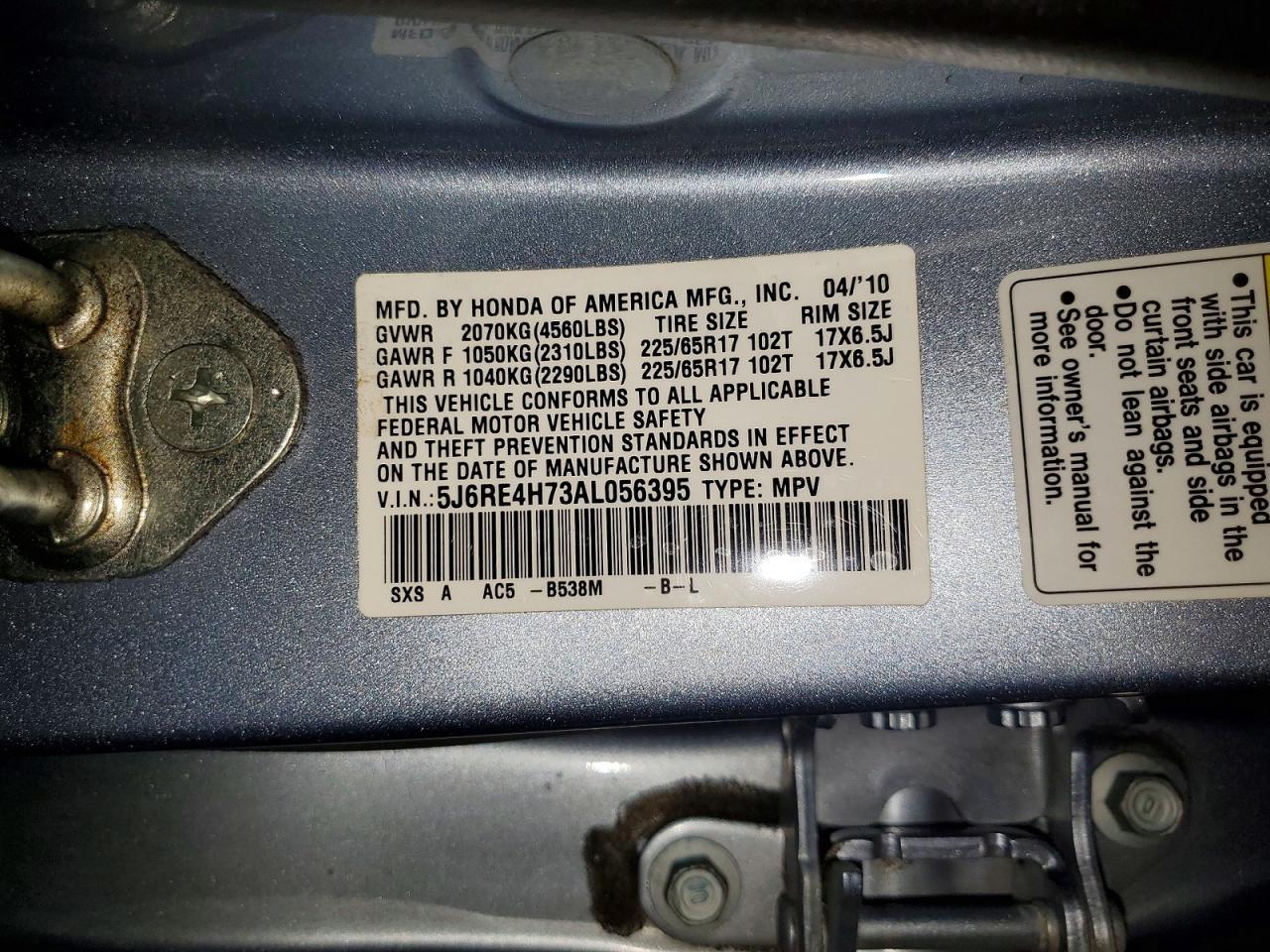2010 HONDA CR-V
