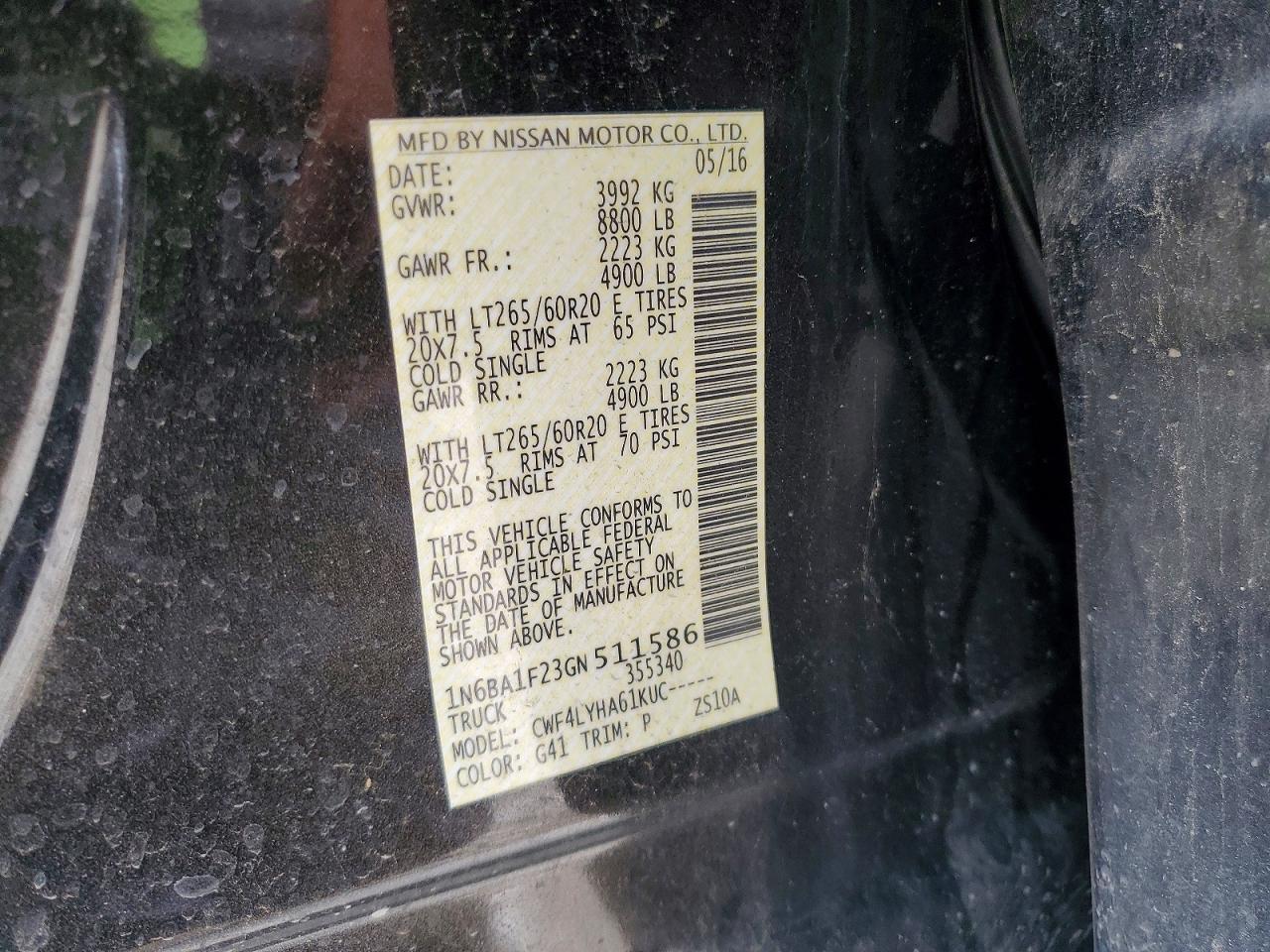 2016 NISSAN Titan