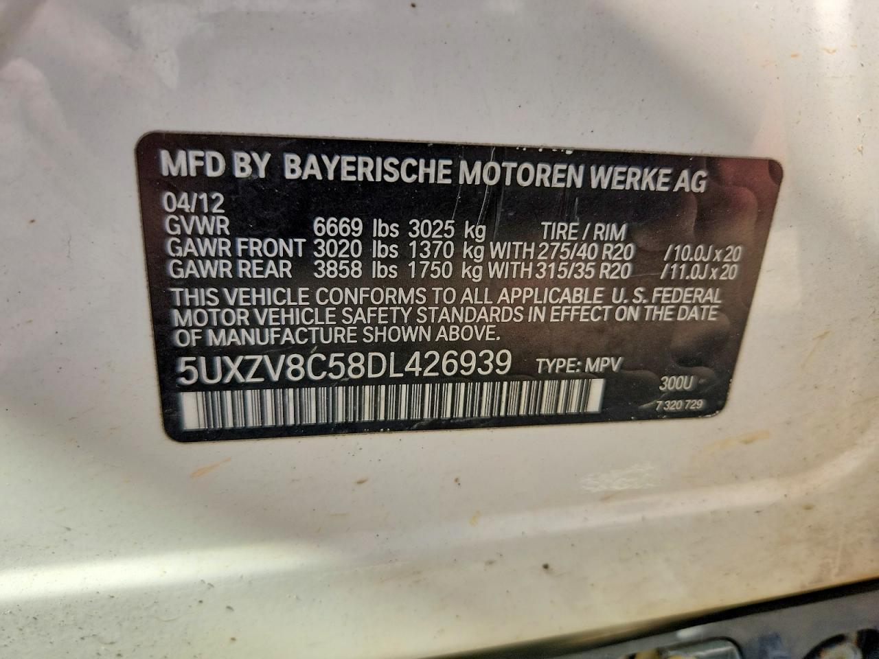 2013 BMW X5