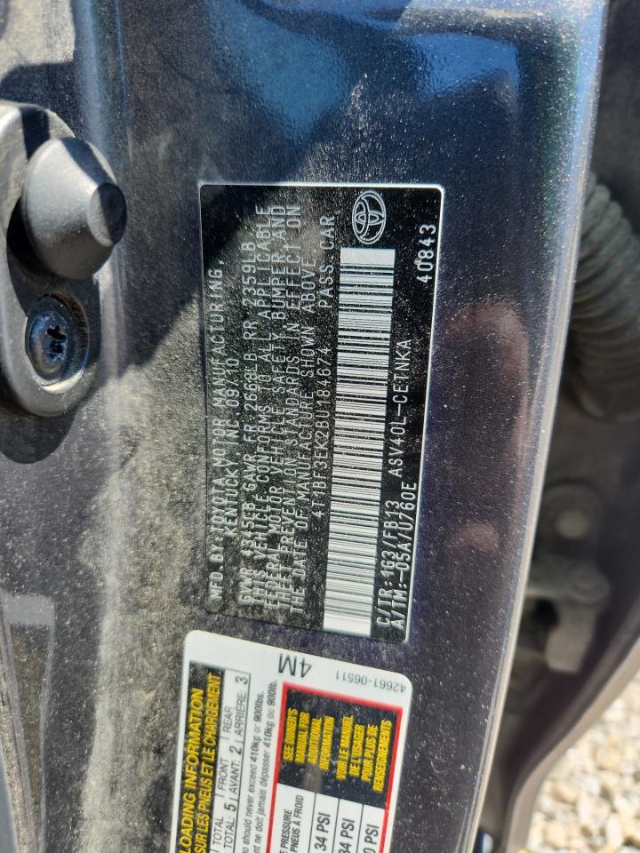 2011 TOYOTA CAMRY