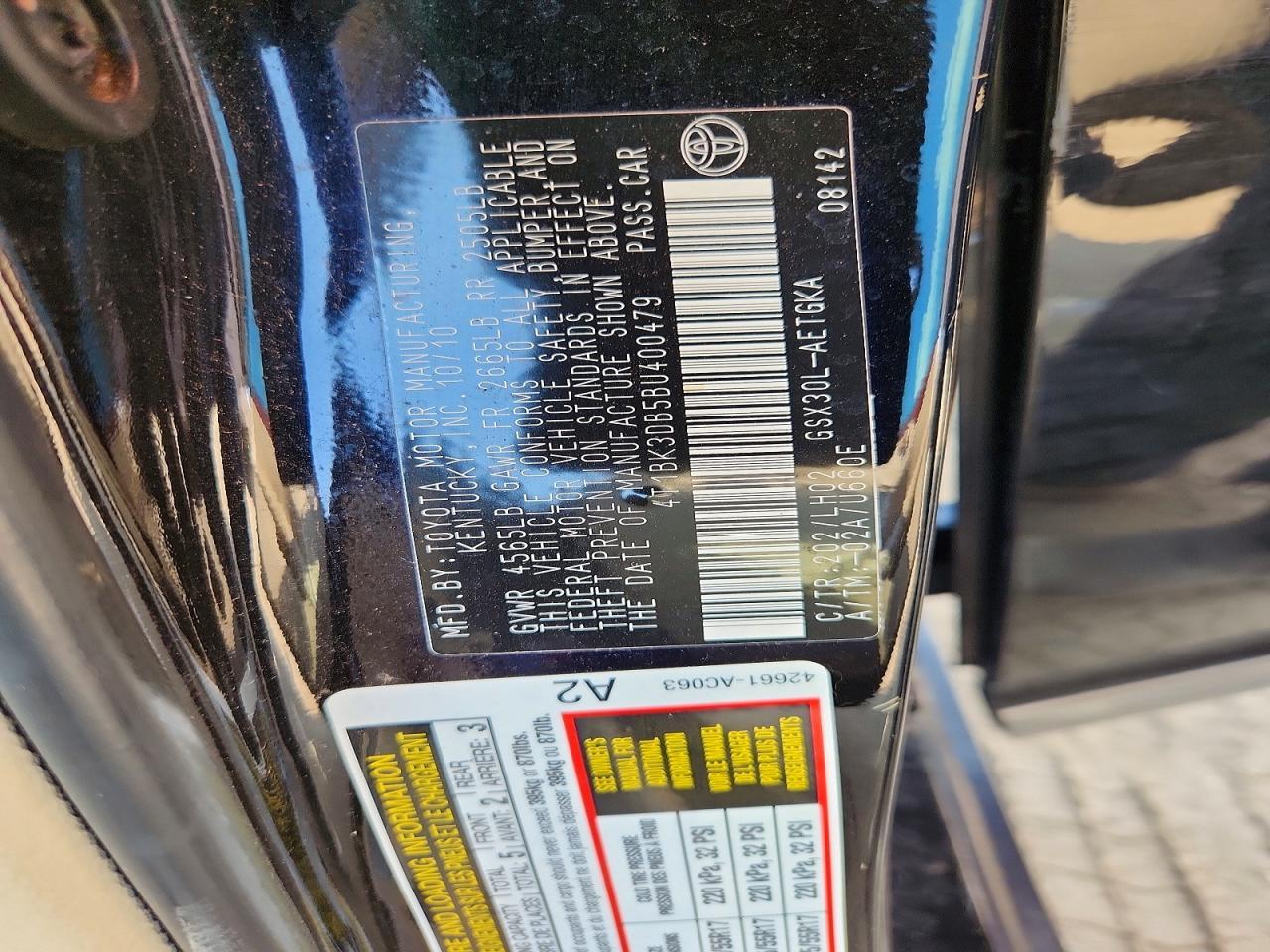 2011 TOYOTA Avalon