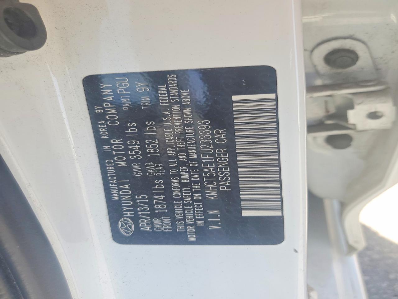 2015 HYUNDAI ACCENT
